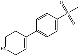 1,2,3,6-Tetrahydro-4-[4-(methylsulfonyl)phenyl]pyridine Struktur