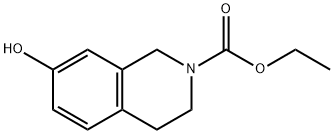 ethyl 7-hydroxy-1,2,3,4-tetrahydroisoquinoline-2-carboxylate Struktur