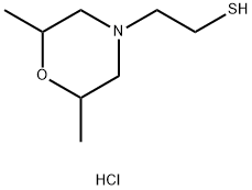 4-Morpholineethanethiol,2,6-dimethyl-,hydrochloride Struktur