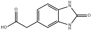 1H-Benzimidazole-5-aceticacid,2,3-dihydro-2-oxo-(9CI) Struktur