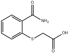 (2-Carbamoyl-phenylsulfanyl)acetic acid Struktur