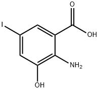 Benzoic acid, 2-amino-3-hydroxy-5-iodo- Struktur