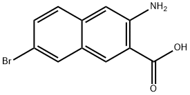 3-amino-7-bromonaphthalene-2-carboxylic acid Struktur