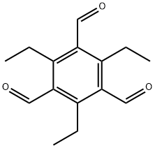 1,3,5-Benzenetricarboxaldehyde, 2,4,6-triethyl- Struktur