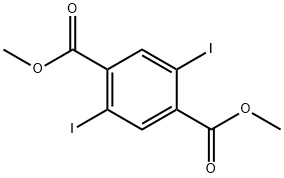 1,4-Benzenedicarboxylic acid, 2,5-diiodo-, 1,4-dimethyl ester Struktur