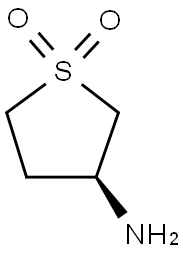 (R)-3-aminotetrahydrothiophene 1,1-dioxide Struktur