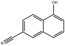 2-Naphthalenecarbonitrile, 5-hydroxy- Struktur