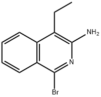 1-bromo-4-ethylisoquinolin-3-amine Struktur