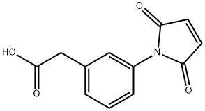 Benzeneacetic acid, 3-(2,5-dihydro-2,5-dioxo-1H-pyrrol-1-yl)- Struktur