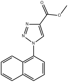 1H-1,2,3-Triazole-4-carboxylic acid, 1-(1-naphthalenyl)-, methyl ester Struktur