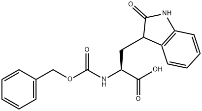 Cbz-L-2,3-dihydro-2-oxo-Tryptophan Struktur