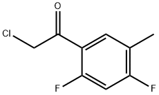 2-chloro-1-(2,4-difluoro-5-methylphenyl)ethan-1-one Struktur