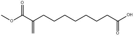 Decanedioic acid, 2-methylene-, 1-methyl ester Struktur