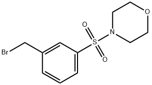 4-[[3-(Bromomethyl)phenyl]sulfonyl]morpholine Struktur