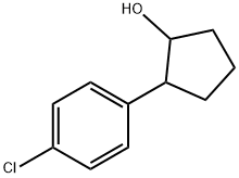 Cyclopentanol, 2-(4-chlorophenyl)- Struktur