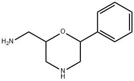 2-Morpholinemethanamine, 6-phenyl Struktur