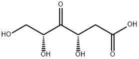 D-erythro-3-Hexulosonic acid, 2-deoxy- Struktur