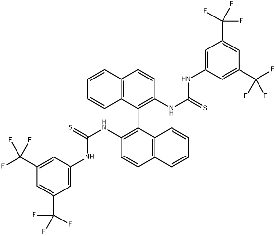 N,N'-(1S)-[1,1'-binaphthalene]-2,2'-diylbis[N'-[3,5-bis(trifluoroMethyl)phenyl]-Thiourea Struktur