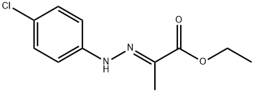 Propanoic acid, 2-[2-(4-chlorophenyl)hydrazinylidene]-, ethyl ester, (2E)- Struktur