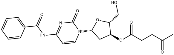 3''-O-Levulinoyl-N-benzoyl-2''-deoxycytidine Struktur