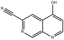 1,7-Naphthyridine-6-carbonitrile, 4-hydroxy- Struktur