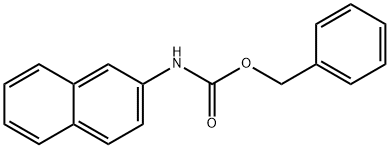 Carbamic acid, N-2-naphthalenyl-, phenylmethyl ester Struktur