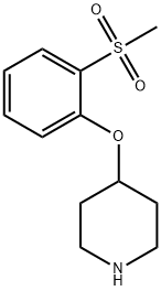 4-(2-methanesulfonylphenoxy)piperidine Struktur