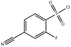 4-cyano-2-fluorobenzene-1-sulfonyl Chloride Struktur