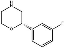 Morpholine, 2-(3-fluorophenyl)-, (2S)- Struktur