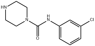 1-Piperazinecarboxamide, N-(3-chlorophenyl)- Struktur