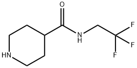 4-Piperidinecarboxamide, N-(2,2,2-trifluoroethyl)- Struktur