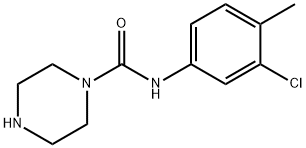 1-Piperazinecarboxamide, N-(3-chloro-4-methylphenyl)- Struktur