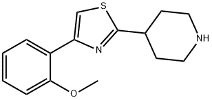 Piperidine, 4-[4-(2-methoxyphenyl)-2-thiazolyl]- Struktur