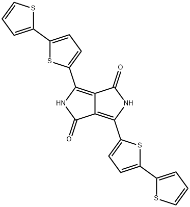 3,6-di(2,2′-bithiophen-5-yl)pyrrolo[3,4-c]pyrrole-1,4-(2H,5H)-dione Struktur