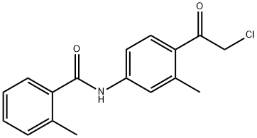 Benzamide, N-[4-(2-chloroacetyl)-3-methylphenyl]-2-methyl- Struktur