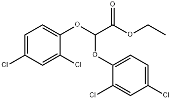 Ethyl 2,2-bis(2,4-dichlorophenoxy)acetate Struktur