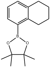 1,3,2-Dioxaborolane, 4,4,5,5-tetramethyl-2-(5,6,7,8-tetrahydro-1-naphthalenyl)- Struktur