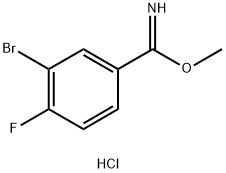 Benzenecarboximidic acid, 3-bromo-4-fluoro-, methyl ester, hydrochloride (1:1)