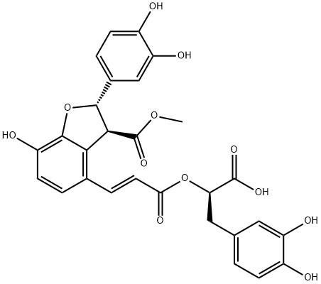 Monomethyl lithospermate Struktur