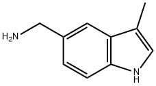 3-Methylindole-5-methanamine Struktur