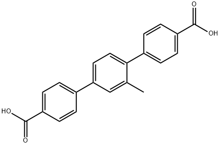 1,1':4',1''-Terphenyl]-4,4''-dicarboxylic acid, 2'-methyl- Struktur