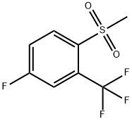 4-fluoro-1-methanesulfonyl-2-(trifluoromethyl)benzene Struktur