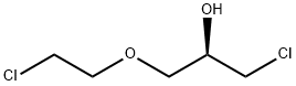 2-Propanol, 1-chloro-3-(2-chloroethoxy)-, (2R)- Struktur