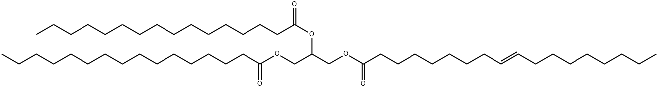 1,2-Dipalmitoyl-3-Elaidoyl-rac-glycerol Struktur