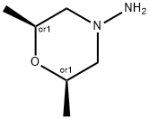 4-Morpholinamine, 2,6-dimethyl-, (2R,6S)-rel- Struktur