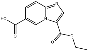 3-(Ethoxycarbonyl)imidazo[1,2-a]pyridine-6-carboxylic acid Struktur