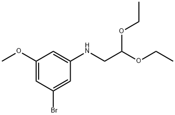 (3-Bromo-5-methoxy-phenyl)-(2,2-diethoxy-ethyl)-amine Struktur