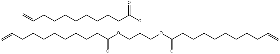 1,2,3-Tri-10(Z)-Undecenoyl Glycerol Struktur