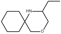 4-Oxa-1-azaspiro[5.5]undecane, 2-ethyl- Struktur