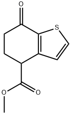 Benzo[b]thiophene-4-carboxylic acid, 4,5,6,7-tetrahydro-7-oxo-, methyl ester Struktur